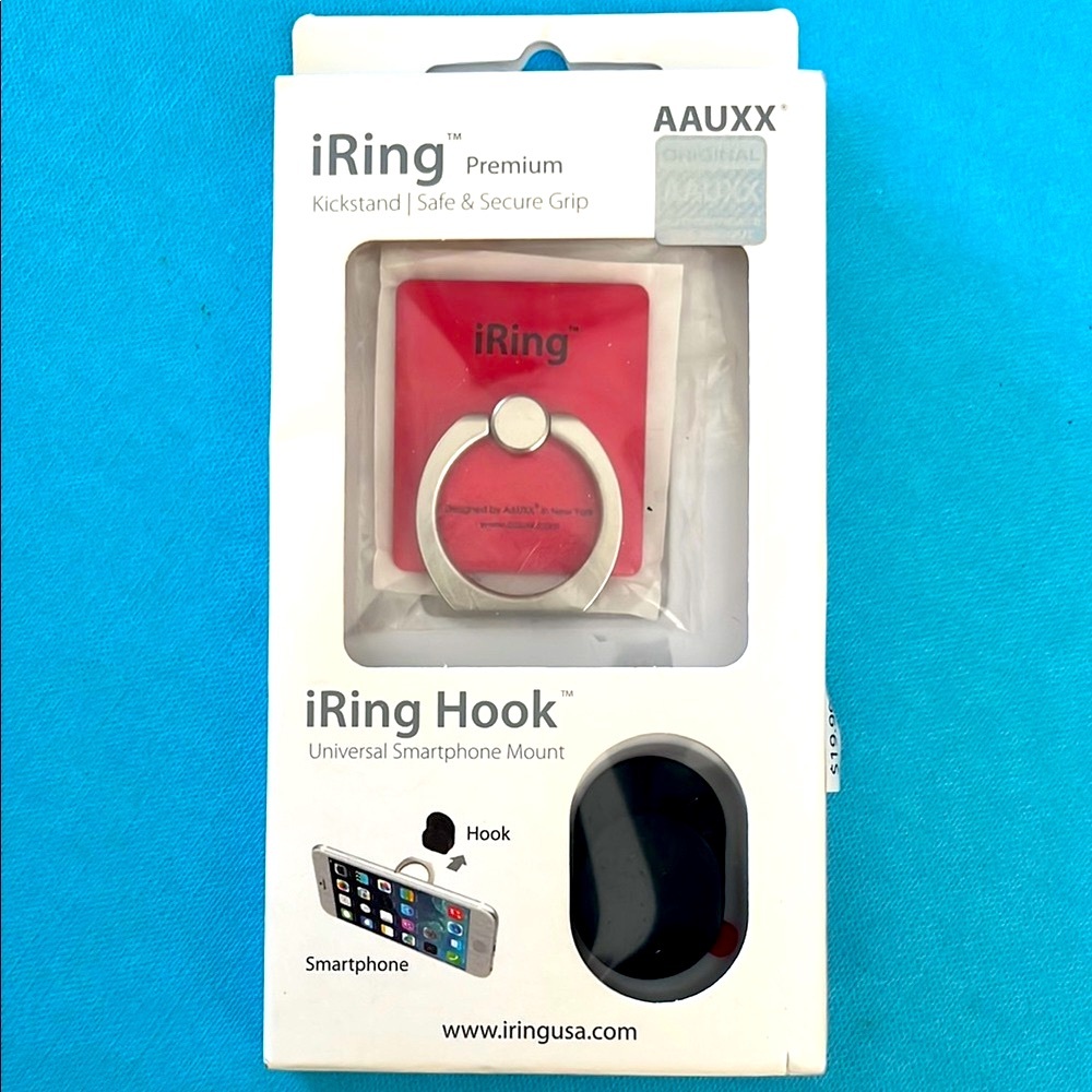 AAUXX iRing Premium Smartphone Mount - Red‎ and Silver